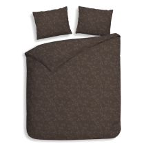 Heckettlane Flanel dekbedovertrek Alloro (Coffee Quartz)
