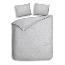 Heckettlane Flanel dekbedovertrek Alloro (Light Grey)