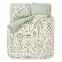 Pip Studio dekbedovertrek Bamboleo offwhite met botanische bloemen en planten print
