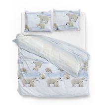 Zo! Home flanel dekbedovertrek Ber (Blue)