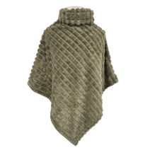 Poncho Bordeaux (Olive)
