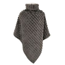 Poncho Bordeaux (Vison)