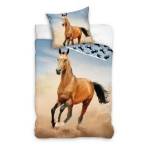 Dekbedovertrek Desert Horse (Bruin/Blauw)