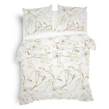 Heckett & Lane Flanel dekbedovertrek Dortea (Flowy Natural)