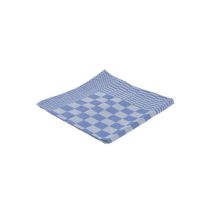 Blauw geblokt Køkkenchef  theedoek uit een set van 6.