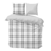 iSleep dekbedovertrek Kees in de kleur grijs