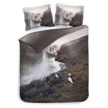 Heckettlane Dekbedovertrek Laurien (White Grey)