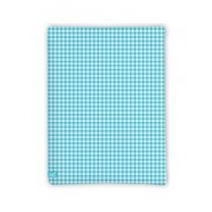 LIEF! Hoeslaken Check - 40x80 cm - Licht blauw
