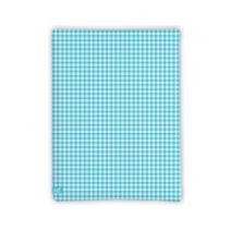 LIEF! Hoeslaken Check - 40x80 cm - Licht blauw