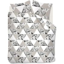 Ambiante Dekbedovertrek Loes - Eenpersoons - 140x200/220 cm - Grey