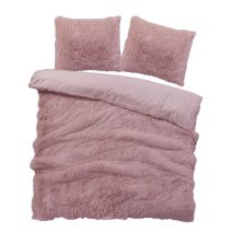 iSleep Dekbedovertrek Teddy Plush (Roze)