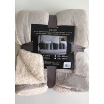 Plaid Microfibre Grand Luxe/Imitatie Schaap (Sable)