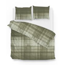 Zo! Home flanel dekbedovertrek Marley (Kalamata Green)