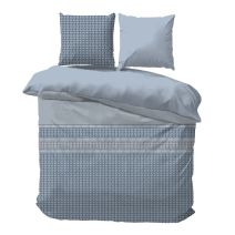 iSleep dekbedovertrek Martijn in de kleur blauw