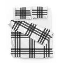 Zo! Home flanel dekbedovertrek Mendel (White)