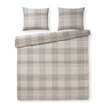 Day Dream Dekbedovertrek Mick (flanel) - Litsjumeaux - 240x200/220 cm - Zand
