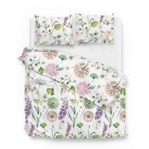 Zo! Home flanel dekbedovertrek Nessa (White)