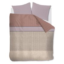 Tweepersoons dekbedovertrek Norah (kleurtype: mauve) van het merk Beddinghouse
