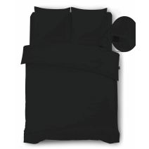 iSleep Dekbedovertrek Perkal (Zwart)