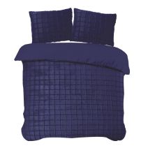 iSleep Dekbedovertrek Rabbit Check (Donkerblauw)