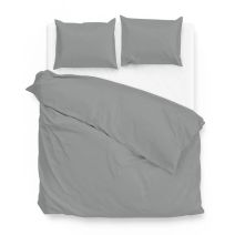 Zo! Home dekbedovertrek Satinado (Iron Grey)