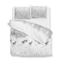 Zo! Home Flanel Dekbedovertrek Snowy (White)