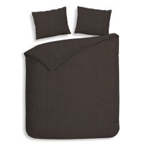 Heckettlane Flanel dekbedovertrek Spina (Coffee Quartz)