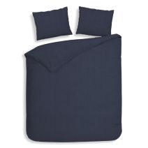 Heckettlane Flanel dekbedovertrek Spina (Dark Blue)