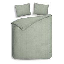 Heckettlane Flanel dekbedovertrek Spina (Laurel Green)