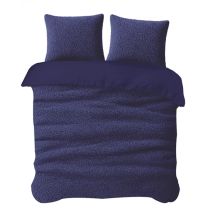 iSleep Dekbedovertrek Teddy (Donkerblauw)