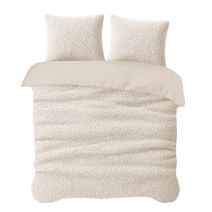iSleep Dekbedovertrek Teddy (Taupe)