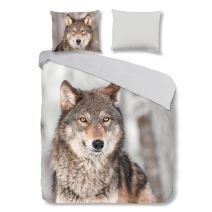 Good Morning Flanel dekbedovertrek 2028 Wolf (Multi)