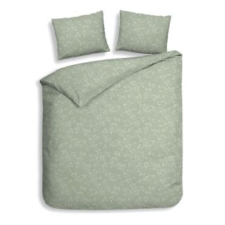 Heckettlane Flanel dekbedovertrek Alloro (Laurel Green)