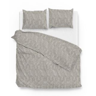 Zo! Home flanel dekbedovertrek Blitz (Rock Taupe)