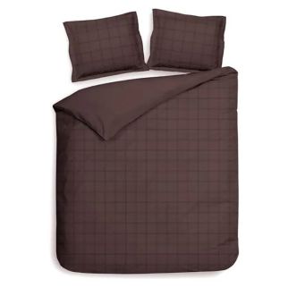 Heckett & Lane dekbedovertrek Diamante (Marsala Brown)