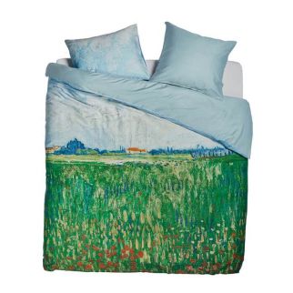 Beddinghouse x Van Gogh Dekbedovertrek Field with Poppies (Green)