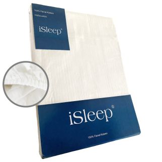 iSleep Hoeslaken Flanel Katoen