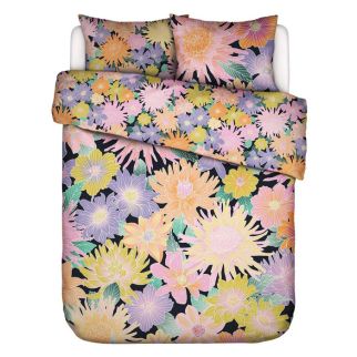 Essenza & Co Dekbedovertrek Flower Fling (Black)