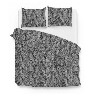 Zo! Home Flanel dekbedovertrek Huck (Dark Grey)