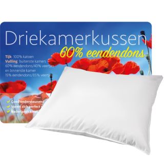iSleep 3-Kamer Kussen Dons
