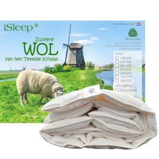iSleep Wollen Kinderdekbed Enkel (Warmteklasse 2)