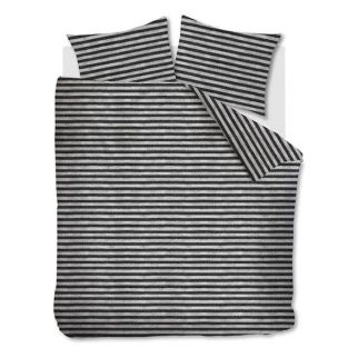 Ariadne at Home dekbedovertrek Knit Stripes (Black/White)