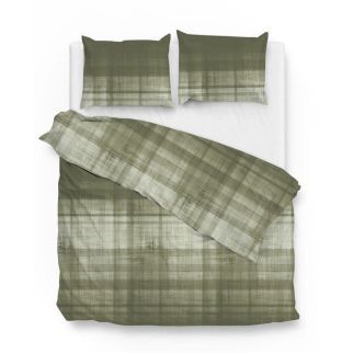 Zo! Home flanel dekbedovertrek Marley (Kalamata Green)
