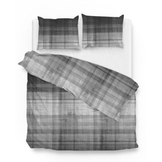 Zo! Home flanel dekbedovertrek Marley (Ink Black)