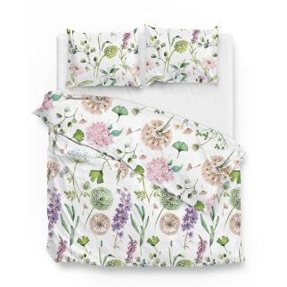 Zo! Home flanel dekbedovertrek Nessa (White)