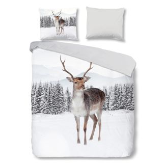 Good Morning Flanel dekbedovertrek Paola (White)