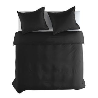 Yellow dekbedovertrek Percale (Volcano Black)