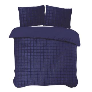iSleep Dekbedovertrek Rabbit Check (Donkerblauw)