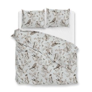Zo! Home Flanel Dekbedovertrek Uccello (Grey)