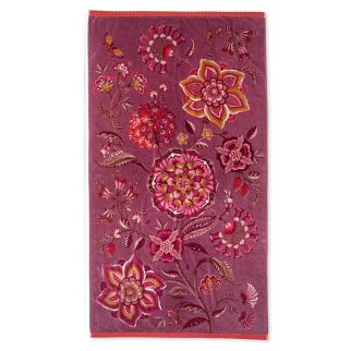 PIP Studio Viva la Vida Lila strandlaken met kleurrijke bloemenprint, vooraanzicht